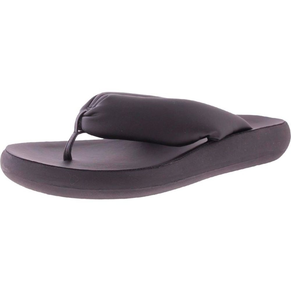 Ancient Greek Sandals Womens Charisma Black Leather Thong Sandals Shoes NWT